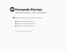 Tablet Screenshot of fernandopiernas.com